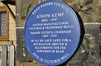 Joseph Kemp Blue Plaque